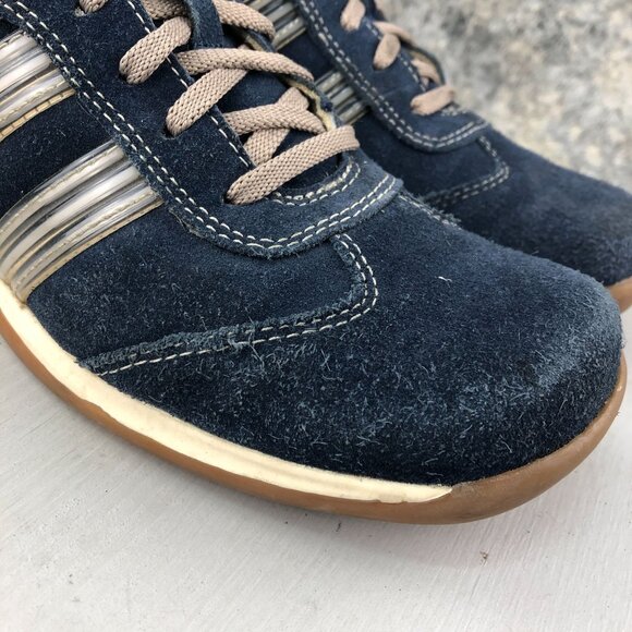 Skechers VTG Women's Size 8 90s Y2K Somethin' Else Blue Suede Sneakers 3490 - Picture 2 of 15